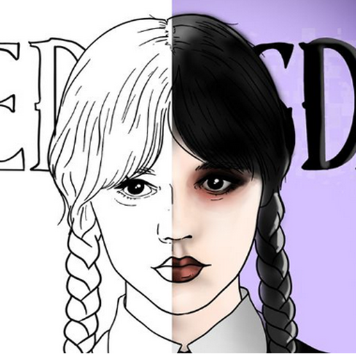 Wednesday Addams Book Coloring