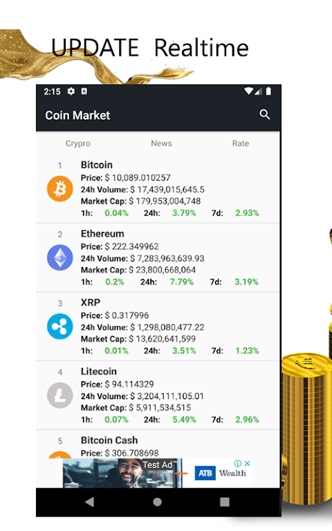 Coin Market-Bitcoin Prices - Ethereum Charts - ICOのおすすめ画像1
