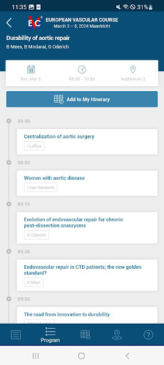 EVC - European Vascular Course Screen 2