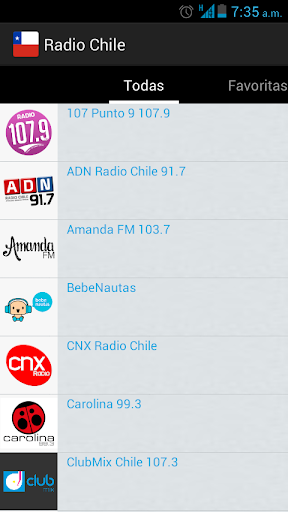 Chile Radio Screen 2