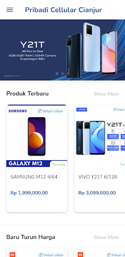 Android application Pribadi Cellular Cianjur screenshort