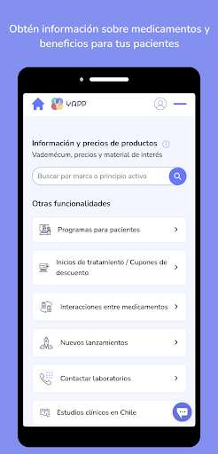 Android application Yapp Médicos screenshort