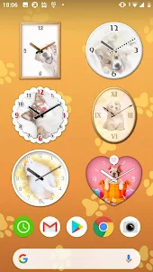 Dog Analog-Clocks Widget