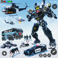 Grand Police Car Robot Transform Game