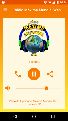 Android application Rádio Máxima Mundial Web screenshort