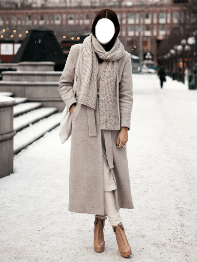 Women Coat Photo Montage-Long