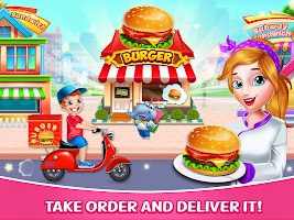 Cooking Burger Delivery Game