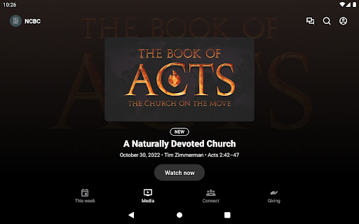 Nances Creek Baptist Church Screenshot