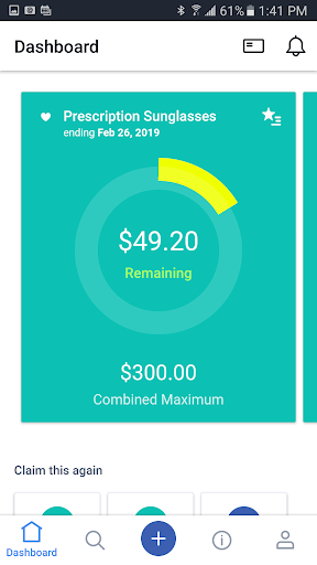 My Health Benefits Screen 2