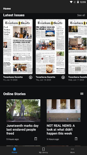 Screenshot of Texarkana Gazette