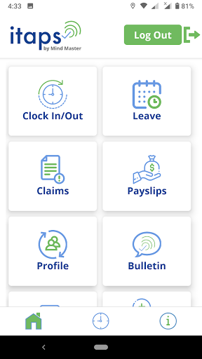 iTAPS HRMS Screen 2
