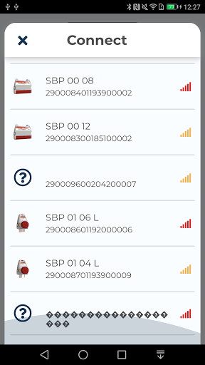 Android application Samcla Infinite BLE screenshort