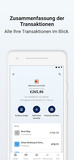 Android application Advanzia screenshort