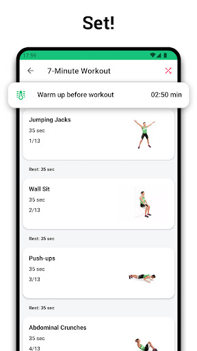 7-Minute Workout: HIIT Routine Screen 2