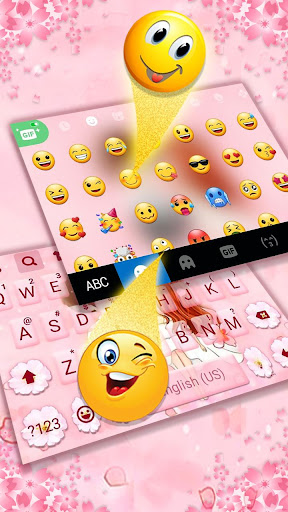 Sakura Romantic Lover Keyboard Screen 3