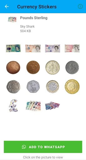 Currency Stickers | WASticker Screen 3