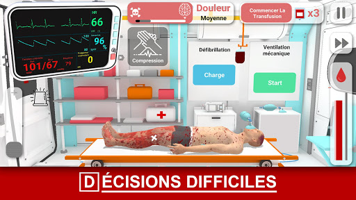 Réanimation inc. Simulateur d'une urgence SAMU ER APK MOD screenshots 3