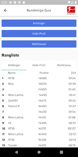 Fußballer raten - das Fußballq Screen 3