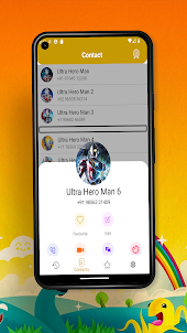 Ultra Hero Man Fake Video Call