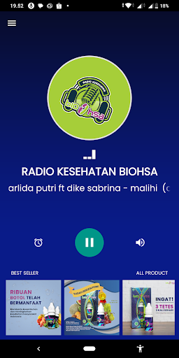 Android application Radio Kesehatan Biohsa screenshort