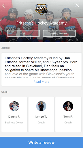 Android application FRITSCHE’s Hockey Academy screenshort