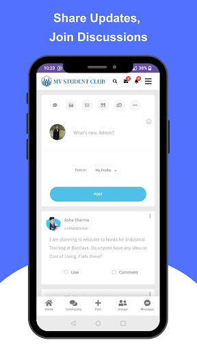 Android application My Student Club screenshort