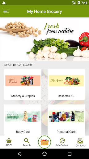 Android application MyHome Grocery screenshort