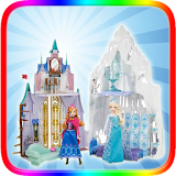 Frozen ice castle icon
