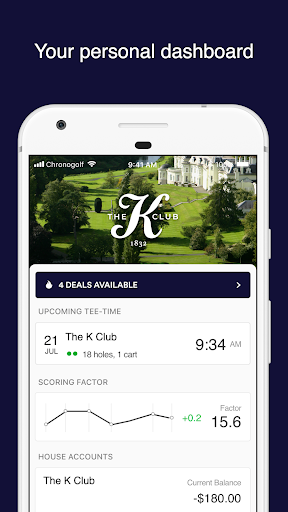 Android application The K Club screenshort