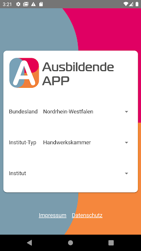 Android application Ausbildende App screenshort