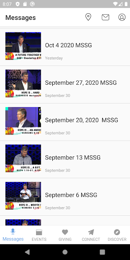 Android application Deermeadows Baptist Church screenshort