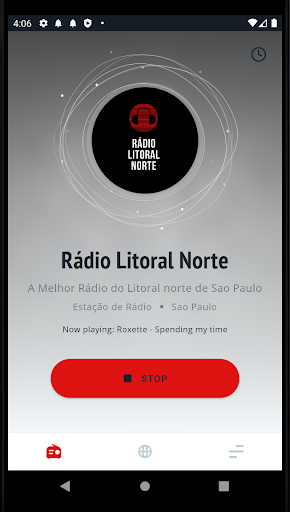Android application Rádio Litoral Norte screenshort