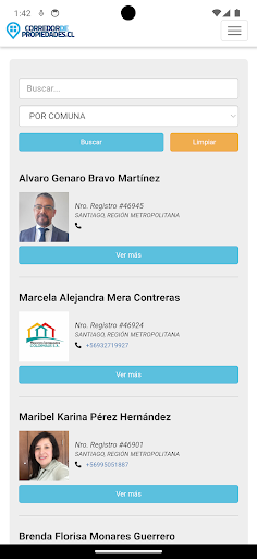 Android application Corredor de Propiedades screenshort