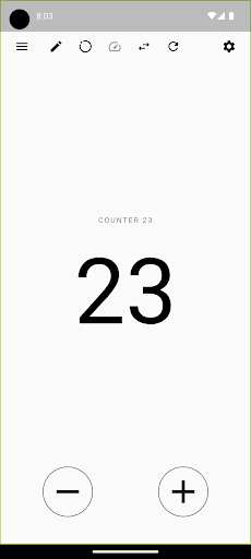 Android application Counter 23 screenshort