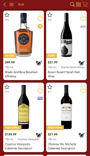 Android application COLONIAL FINE WINES screenshort
