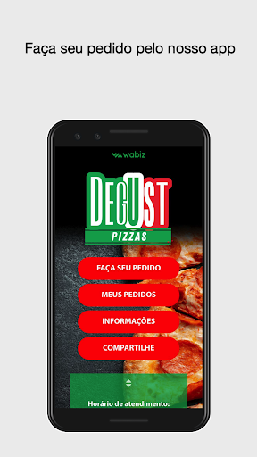 Android application Degust Pizzas Pompéia screenshort