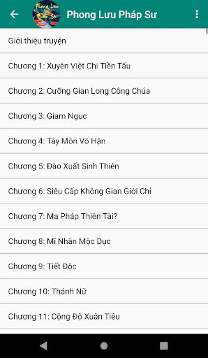 Android application Truyện Phong Lưu Pháp Sư screenshort
