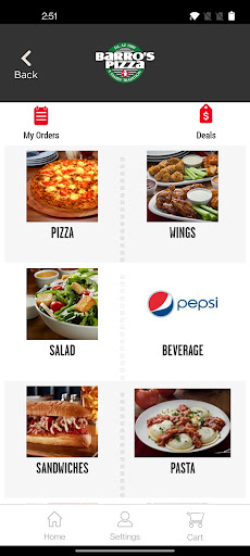 Barro’s Pizza Screen 3