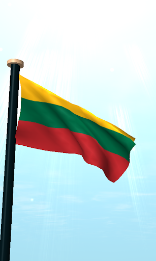 Lithuania Flag 3D Wallpaper Screen 2