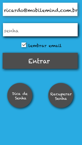 Android application Secret - Controle de Senhas screenshort