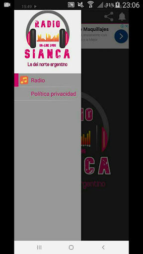Radio Sianca Screen 3
