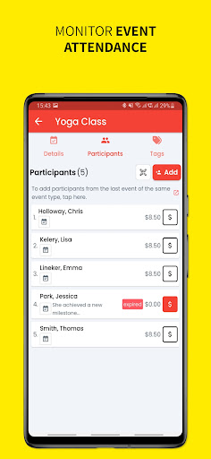 Attendlr - Client Management Screen 3