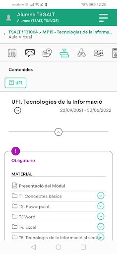 Android application CETT Campus Virtual screenshort