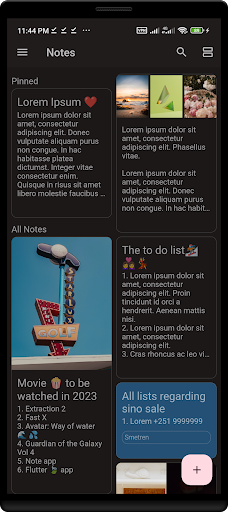 Android application Keep It screenshort