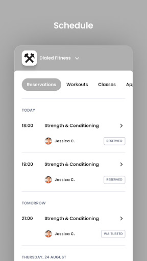 Dialed Fitness Screen 3