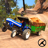 Tractor Trolley UpHil Offroad Cargo Simulator Game icon