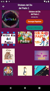 Screenshot 13 Stickers del Dia del Padre android