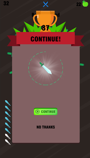 Throw Knife Apple Hit