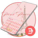 Pink Paris romance france beautiful keyboard icon