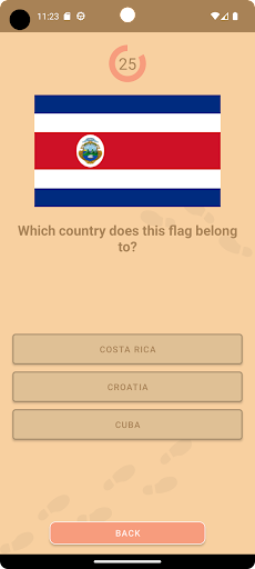 Android application Country Flags Quiz 2024 screenshort